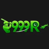 999R Game green logo featuring a cricket player and dart symbol on a dark background.